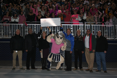 United Trust Bank officials present check to CASD officials